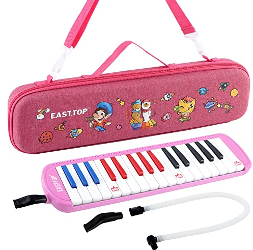 East Top Melodica mit 32 Tasten, professionelles Mund-Melodica-Keyboard-Orgel-Melodica-Instrument für Erwachsene, Schüler und Kinder, als Geschenk