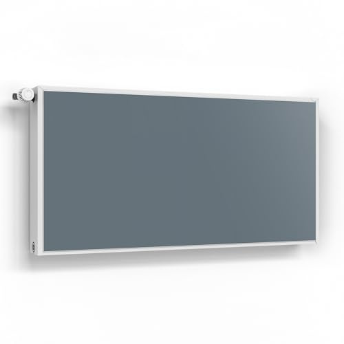 DEQORI Lámina magnética para calefacción, 120 x 60 cm, monocolor, gris oscuro, decorativa para radiadores, lámina decorativa autoadhesiva, magnética e impermeable