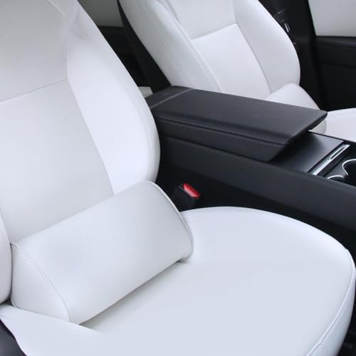 Dapucarin Cuscino Lombare Ergonomico Auto, Cuscino di Supporto Lombare per Sedia Ufficio, Supporto Lombare Divano, Parte Bassa Schiena in Memory Foam per Seggiolino, Bianco, 1 Pezzo