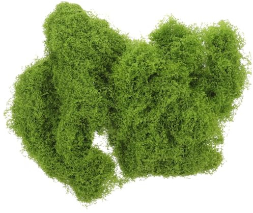 Lurrose Muschio Artificiale Decorativo per Piante da Interno e Vasi, Aspetto Realistico, Materiale di Perla, Seta e Cotone Vegetale, Sacchetto da 1, per Ambienti Interni ed Esterni