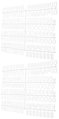 Abaodam Lettres en Plastique Lot de 2 Pièces pour Panneau D'affichage en Feutre, Facile à Nettoyer Design Créatif pour Décoration Intérieure
