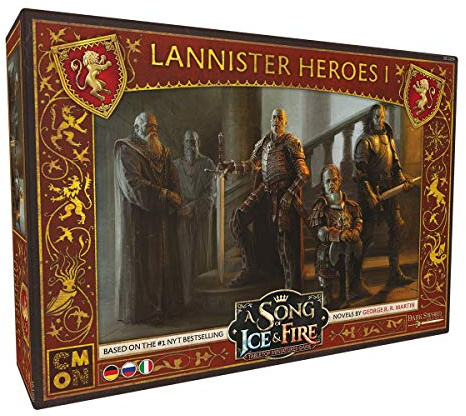 Asmodee | CMON | A Song of Ice & Fire – Helden von Haus Lennister 1 | Erweiterung | Tabletop | 2 Spieler | Ab 14+ Jahren | 45+ Minuten | Deutsch | Mehrsprachig