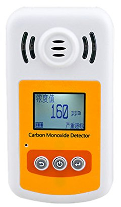 CGOLDENWALL 0–1000 ppm Kohlenmonoxid-Detektor, Gas-Alarm, tragbarer giftiger Gas-Detektor, Ton und Licht Alarm (601 A)