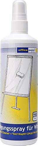 OFFICEPOINT Whiteboard Reiniger 250 ml | Tafelreiniger für trocken abwischbare Whiteboards | Boardreiniger für Schreibtafeln, Weißwandtafeln, Boards | Pumpspray (1)