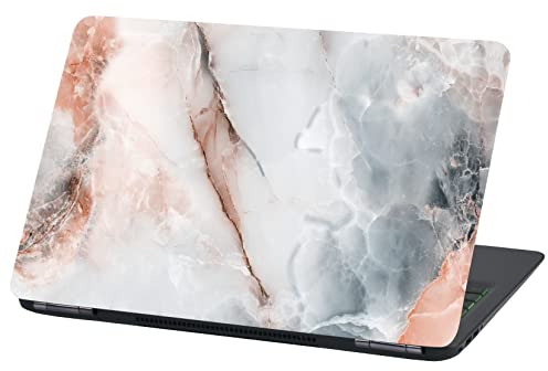 Laptop Folie Cover Abstrakt Klebefolie Notebook Aufkleber Schutzhülle selbstklebend Vinyl Skin Sticker (LP76 Marmor Bicolor, 17 Zoll)