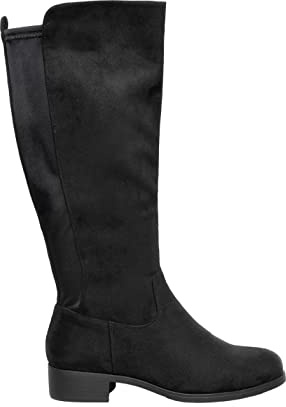 Yours - Stretch Knee High Boots In Wide E Fit & Extra Wide Eee Fit - Women's