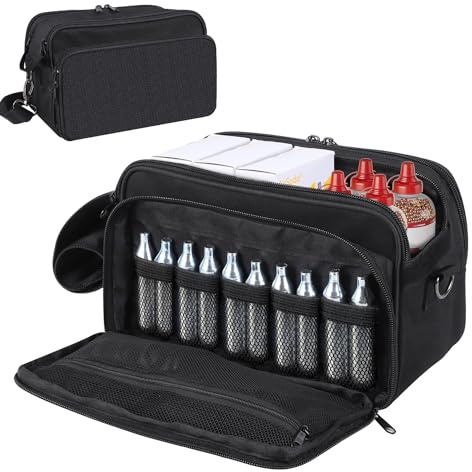 CO2 Cartridges Storage Case Compatible with Crosman, Umarexss, Air Gun Case Perfect for Air Guns CO2 Cartridges 4.5mm Coated BBs Storage and Transportation, Protective Storage Bag, Indoor Outdoor