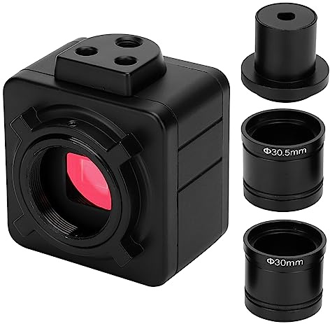 Cámara para Microscopio USB 5 MP CMOS HD con Adaptador de Montaje y Ocular Electrónico Industrial