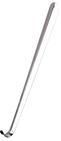 Jorzer Metal Shoe Horn Heavy Duty Stainless Steel Long Handle Shoehorn Stable Shoe Spoon Silver 58cm Stainless Steel Shoe Horn 1pc