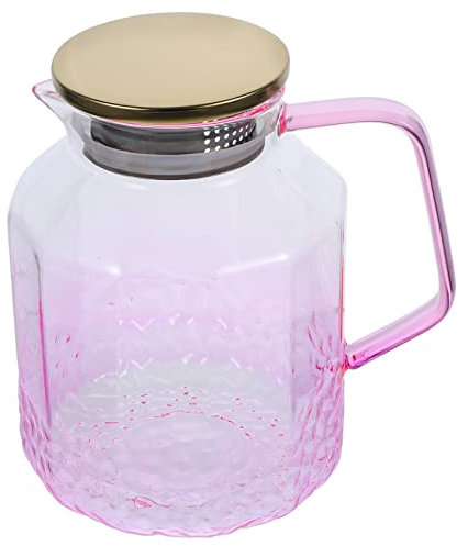 MAGICLULU Brocca Di Vetro Coperchio Per Uso Domestico Bollitore Multifunzione Per Bevande Calde e Fredde Adatto Per Acqua Tè e Succhi Di Frutta
