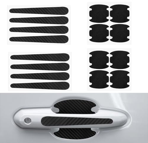 16 Pcs Car Door Handle Protective Film Universal Paint Protection Film Recessed Self-adhesive Anti Scratch Handle Shell Transparent Car Door Edge Protection