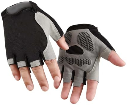 Guantes de ciclismo para niños, guantes de ciclismo sin dedos, guantes de protección, guantes de ciclismo para niños, guantes de escalada para niños de 12 años, guantes de escalada, guantes cortos de