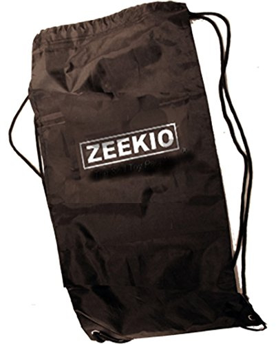 Zeekio Jongleringsväska – hållbar nylonväska – stor 30 cm x 61 cm – passar 6 jongleringsklubbar, Svart, Large, Hållbar