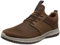 Skechers Herren Delson Axton Sneakers, Dark Brown Leather, 41 EU