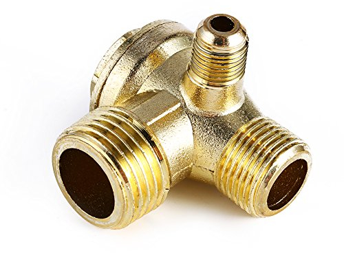 Clapet Anti-retour en Alliage de Zinc, Valve de Refoulement à Sens Unique à 90 Degrés pour Compresseur d'Air 1/2 / 3/8