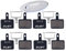 CYCEARTH 4 Pairs Bike Disc Bremsbeläge für TRP Tektro Shimano Deore Br-M575 M525 M515 T615 T675 M505 M495 M486 m485 M475 M465 M447 M446 M445 M416 M415 M395 M375 M315 M355 C601 C501s (Semi-Metallic)