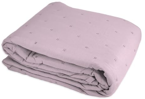 Tata Home Trapuntino Matrimoniale Autunnale Primaverile Copriletto Trapuntato Imbottito Mezza Stagione Extra Morbido Misura 250x250 cm Mod. Soft Colore Lilla