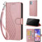 Phone Case for Samsung Galaxy A23 4G / Galaxy A23 5G Case, Premium Leather Shockproof Protective Wallte Cover compatible Samsung Galaxy M13 4G / M23 5G / F23 5G Cube-Rose Gold