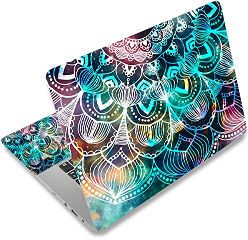icolor Laptop Skin Sticker Decal 12 13 13.3 14 15 15.4 15.6 inch Personalized Universal Notebook Vinyl Skin Stickers Cover Art Decal Computer Protector (Blue flowers)
