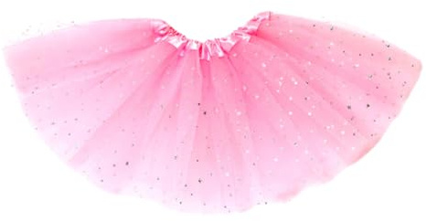 JAWUZ Jupe tulle fille, tutu pour femmes, jupes tutu de princesse, jupe de ballet, mini-jupe, robe de bal, robe de soirée, 2 à 7 ans, rose