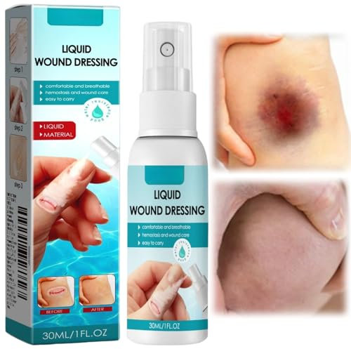 Skin Liquid Plaster Spray,Liquid Plaster,Waterproof Plasters for Wounds,Waterproof Breathable Plaster Spray,Liq-uid Pla-Ster for Wounds,WOU-nd Care Li-Quid SPR-ay,Dressing for Protection Film