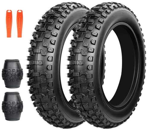 ZUKKA Elcykeldäck på 20 tum, robust, storlek 20 x 4,0, 102–406, vikbart tjockt cykeldäck för elcykel/mountainbike/snöcykel