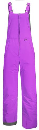 PAIDAXING Salopette da bambino impermeabili da sci unisex per ragazzi e ragazze, calde e spesse, con cerniera, pantaloni da neve, salopette da sci e snowboard termiche con tasche, per bambini, casual