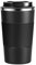 Thermobecher, Kaffeebecher mit Auslaufsicherem Deckel, Edelstahl Travel Mug, 13oz/380ml Vakuum auslaufsicher Reisebecher mit Deckel, Autobecher, für Kaffee und Tee (Schwarz)