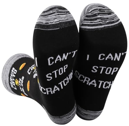 JXGZSO Funny Lotto Ticket Gift I Can't Stop Scratching Socks Scratch Ticket Socks For Lottery Player Casino Lover