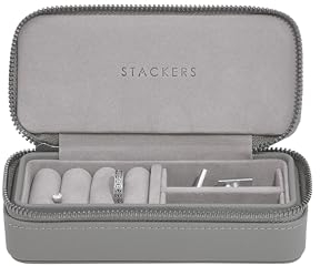 Stackers Schiefergraue mittelgroße Schmuck-Reisebox