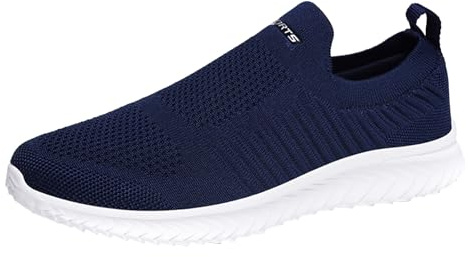 Generisch Baskets à enfiler pour homme et femme - Sans lacets - Légères - Respirantes - Chaussures de sport - Chaussures de jogging - Chaussures de fitness - Chaussures de marche - Confortables -