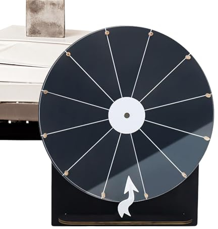 Ruleta Giratoria | Ruleta De Madera para Sorteos De 28 Cm para Fiestas | Juego Giratorio para Noches Familiares Recompensas En Aula Ferias Celebraciones | Cumpleaños De Niños Adolescentes Y Adultos