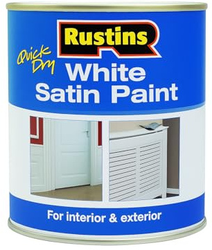 AXpower Inspirational Technology Empowering People Satin White Paint 250ml | Quick Drying Water-Based Finish for Wood & Metal | Durable, Low Odour, Non Yellowing Paint for Interior & Exterior Use,