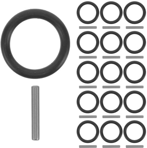 Ciieeo Juegos de Pasadores y Anillos de Goma Negros Resistentes y Fáciles de Almacenar 50 para Llave Tubo Eléctrica para Reparación y Reemplazo