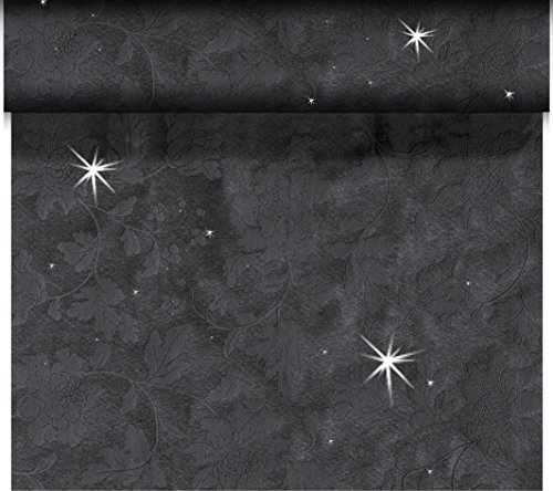 Duni Tischläufer 3 in 1 Motiv Brilliance Black 45 x 2400 cm 1 Stück