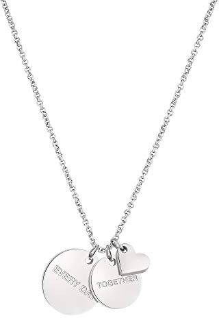 Liebeskind BERLIN TIME & JEWEL Ankerkette mit Anhängern Edelstahl 25cm