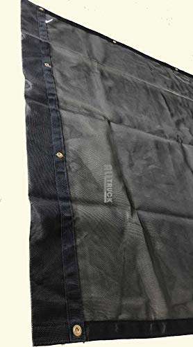 All Truck Products Black Mesh Truck & Trailer Tarp (6' x 16')