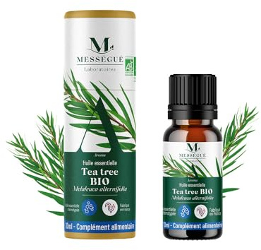 TEA TREE BIO - Huile Essentielle Chémotypée - Voies respiratoires, immunité - 100% pure et naturelle - 10ml - Mességué