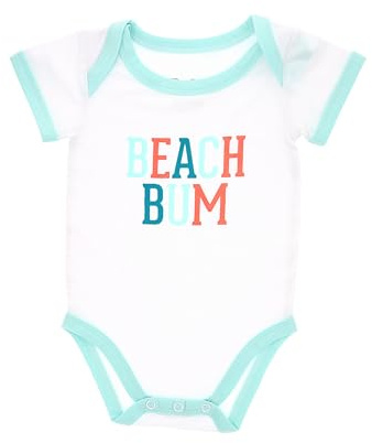 Pavilion Gift Company Unisex Baby Modern, Blue, White, Coral
