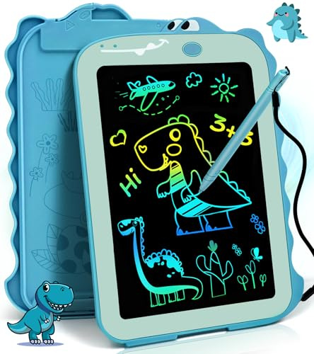 Tableta Escritura Pizarra Magica para Niñas Niños 2 3 4 5 6 7 Años Regalos Cumpleaños de Navidad, 8,5 Pulgadas LCD Dibujo Pizarra Magnetica Infantil Juegos Educativos Niños 3-7 Años (Azul)