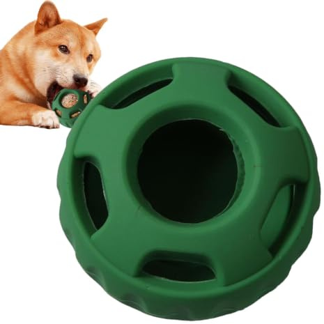 Renchey Bola De Premios para Perros, Dispensador De Comida Canina, Bola Interactiva de Silicona para Enriquecimiento Mental Necesidades de Masticación Comportamiento de Forrajeo Alimentación
