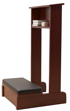 Inginocchiatoio Da Preghiera Sedia Da Meditazione Chiesa Sgabello Da Preghiera In Legno Panca Da Preghiera 51x42x84cm Panca Da Meditazione Per Vipassana E Meditazione Trascendentale(Brown)