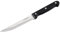 Nirosta Cuchillo Multiusos con Hoja de Acero Inoxidable y Mango de Madera de Plástico POM, Cuchillo de Cocina Versátil, Negro, 21 cm Longitud, 1 ud.