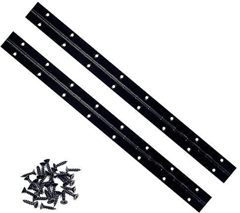 Tellyouwin Heavy Duty Stainless Steel 6 inch Piano Hinges (6PCS, Black)