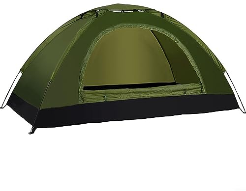 QOXEZY Kuppelzelt mit Einzeltür, ultraleichtes wasserdichtes Campingzelt, 1 ~ 2 Personen, Campingzelt für Rucksackreisen, Wandern, Reisen, Camping