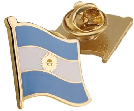 Broche De La Bandera De Argentina,Broche Artesanal Esmaltado De Argentina,Insignias De La Bandera Nacional,Pin De Solapa De Argentina,Broche Con Insignia De Bandera,Accesorio De Moda De Novedad N