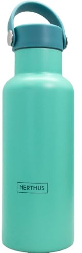 NERTHUS FIH 1417 Botella Térmica con Tapón de Rosca 500ml – Acero Inoxidable de Doble Pared, Aislamiento Superior