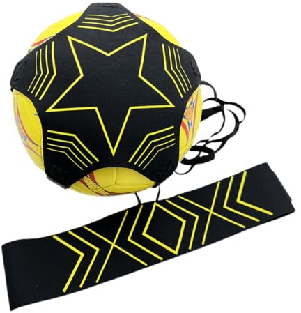 5 Griffe Tissu Ballon de Foot Football Enfant Volleyball Rugby Trainer Kick Entraîneur Solo Entraînement Ceinture Réglable pour Enfants et Adultes Débutants - Convient aux Balles Taille 3, 4, 5