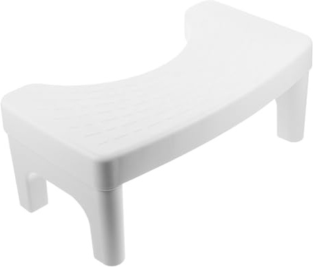 HOLIDYOYO Sgabello per Wc Ergonomico Pieghevole in Plastica Pp, Sgabello Antiscivolo Compatto per Bagno Domestico e Pubblico, Sedile Wc Comodo per Adulti