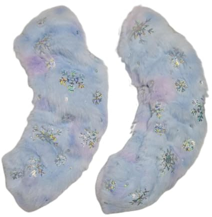 Baoblaze Protège-Patins Housses Patins à Glace Protection Flanelle Douce Antirayon Portable Adaptées Femmes Hommes Enfants Patinage Artistique Hockey Loisirs C, Bleu